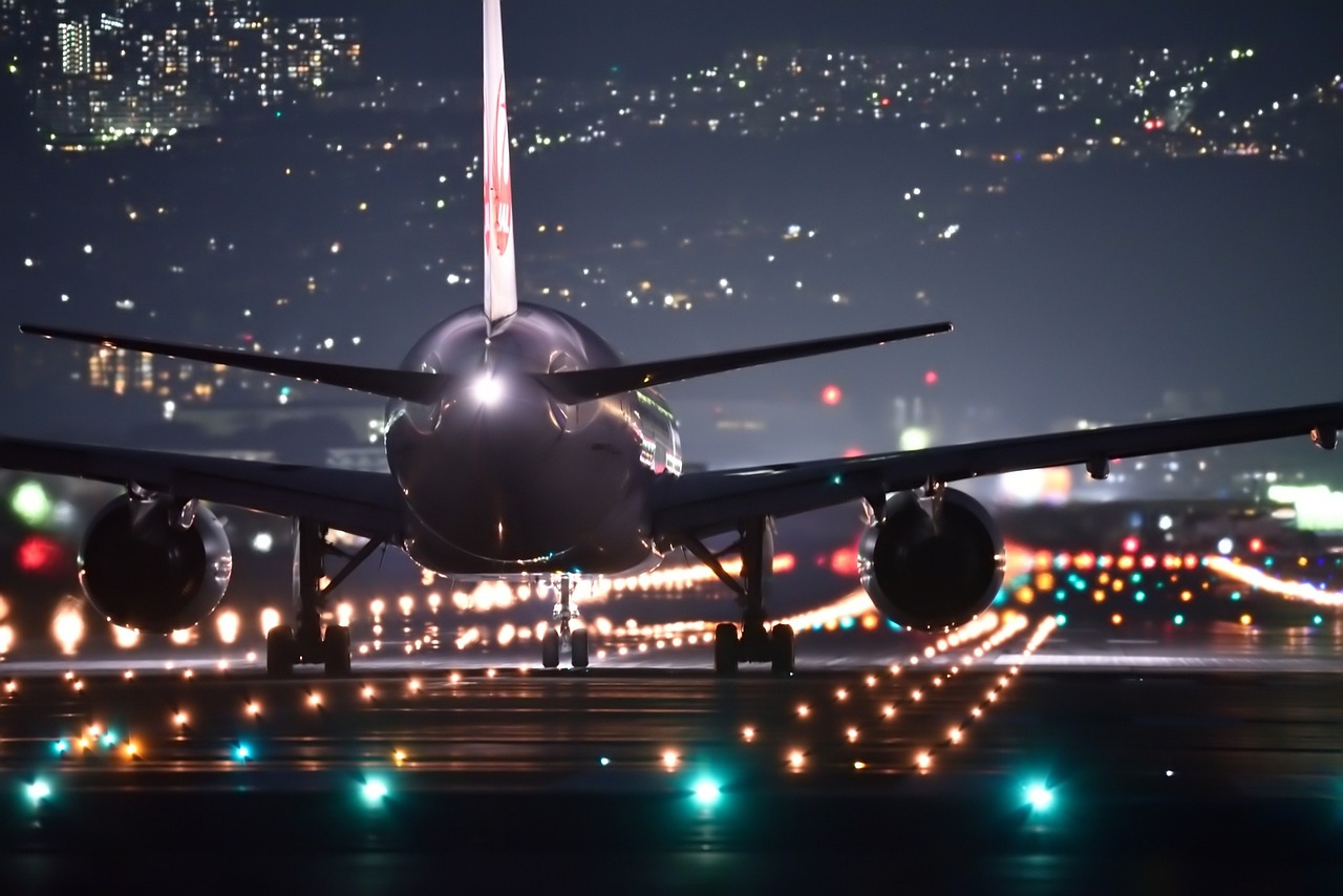 Aircraft at night